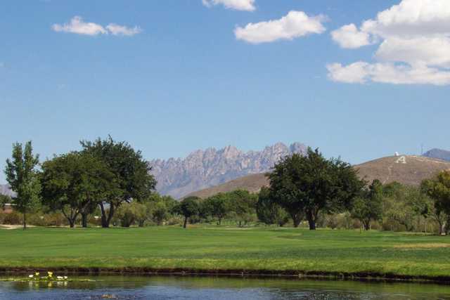 A view of hole #12 at New Mexico State University Golf Course