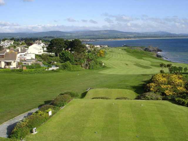 A view from the 1st tee at Wicklow Golf Club