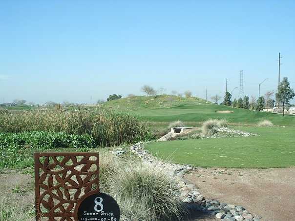 A view of green #8 at Coldwater Golf Club