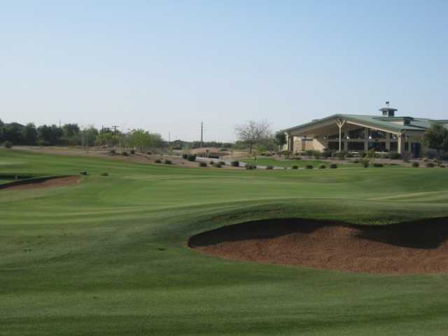 A view of the 18th hole at Bear Course from Bear Creek Golf Complex