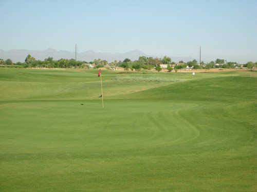 A view of the 7th green at Cub Course from Bear Creek Golf Complex