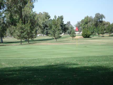 A view of a green at Glen Lakes Golf Course.