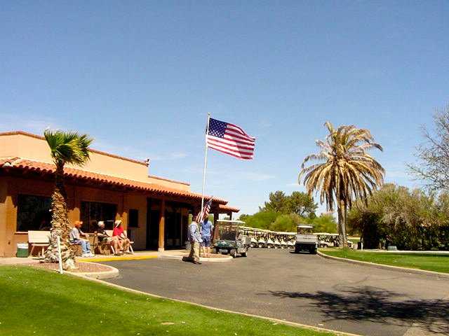 A view of the pro shop from Haven at Haven Golf Club