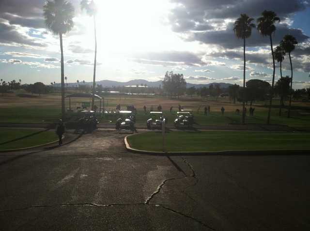 A February sunny view from Hillcrest Golf Club at Sun City West