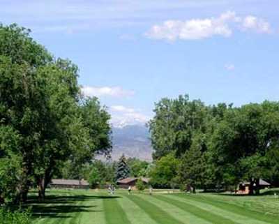 A view of a fairway at Sunset Golf Course