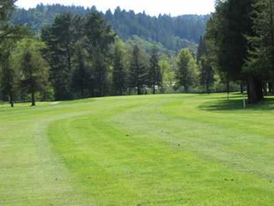 A view of a fairway at Mount Saint Helena Golf Course