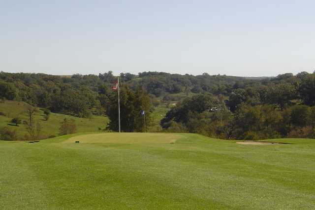 A view of green #4 at Ridge from Deer Valley Golf Course