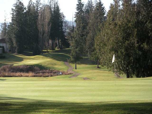 A sunny view of green at Gleneagle Golf Course