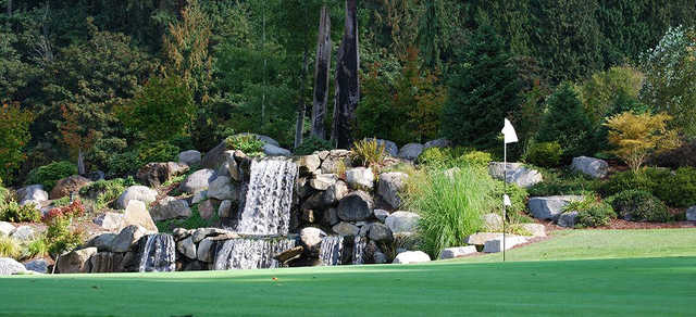 A view of green #16 at Auburn Golf Course