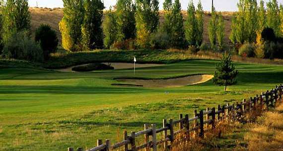 A view of the 13th hole from Links at Moses Pointe