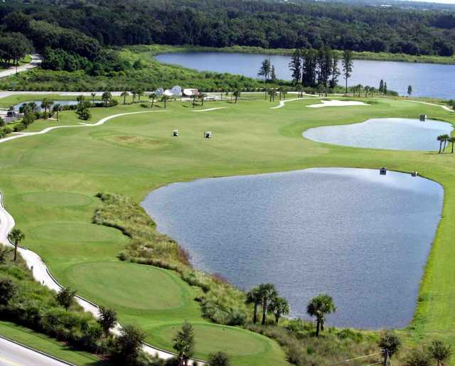 Aerial view of Stoneybrook West's 5th hole