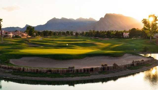 A sunny view from Palm Valley Course at Golf Summerlin