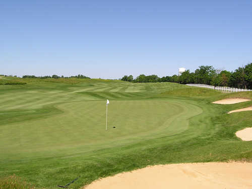 A view of green #3 at Bear Slide Golf Club