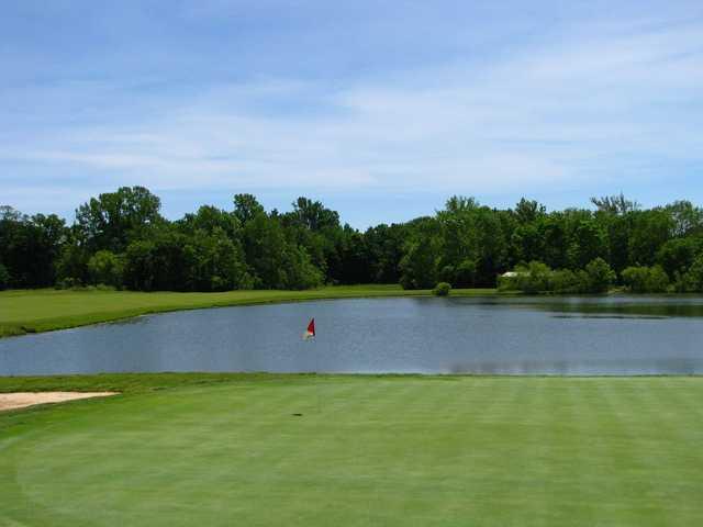 A view of the 3rd green at East from Otter Creek Golf Course.