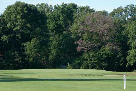 A view of green #2 at Arrowhead Golf Course