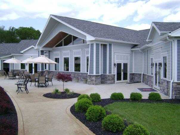 A view of the clubhouse at Champions Pointe Golf Club.