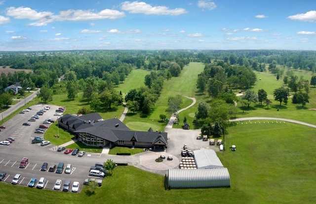 Aerial view of the clubhouse at Willodell Golf Club of Niagara