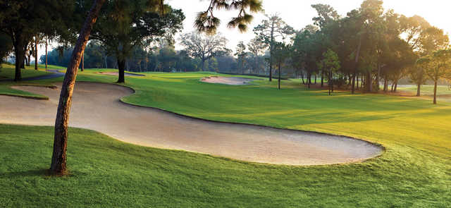 A view of the 1st green at Copperhead Course from Innisbrook Resort & Golf Club.