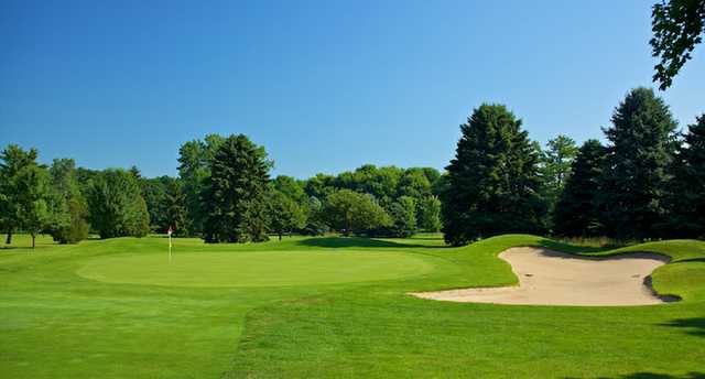 A view of the 17th hole from the Silver course at Swan Lake Resort