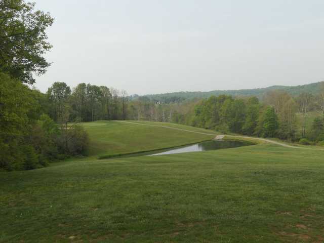 A beautiful view of the 12th hole from Hidden Hills Golf Course.