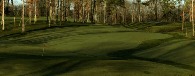 View of the 4th green at Pine Hills Golf Club