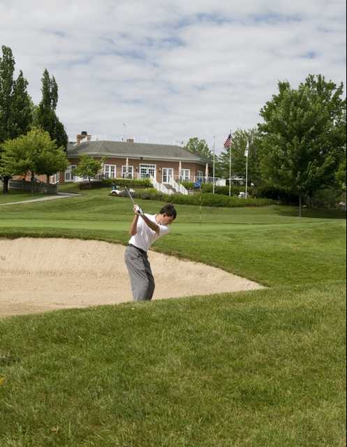 A view of the clubhouse at Sleepy Hollow Golf Course