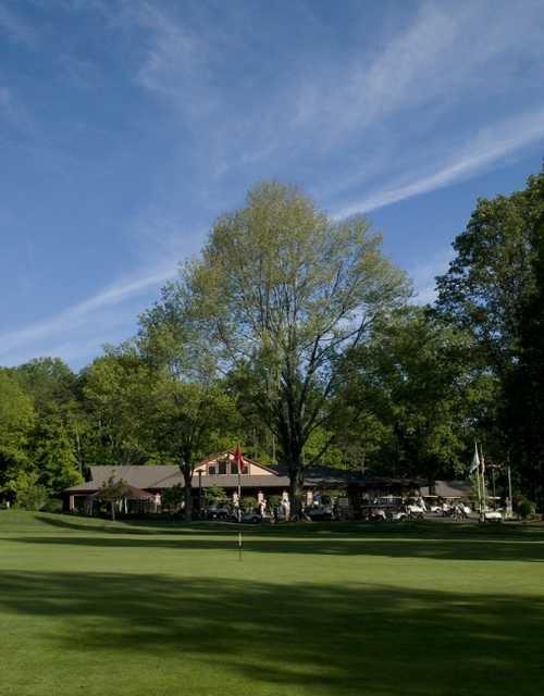 A view of the clubhouse at Big Met Golf Course