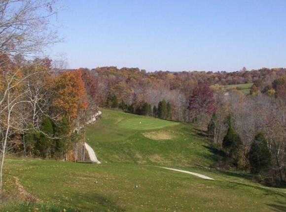 A fall view from Lucas Oil Golf Course