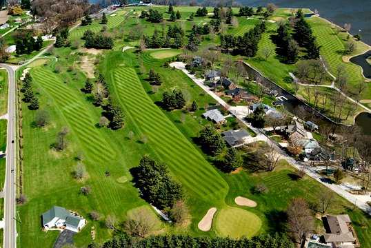 Aerial view from Tippecanoe Country Club