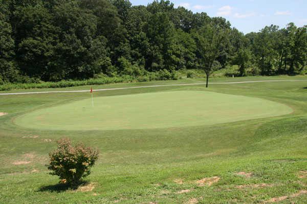 A view of hole #5 at Hidden Hills Golf Course