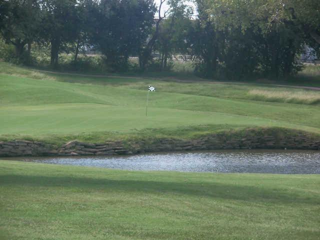 A view of a green at Crimson Creek Golf Course