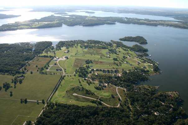 Aerial view from Patricia Island Golf Club