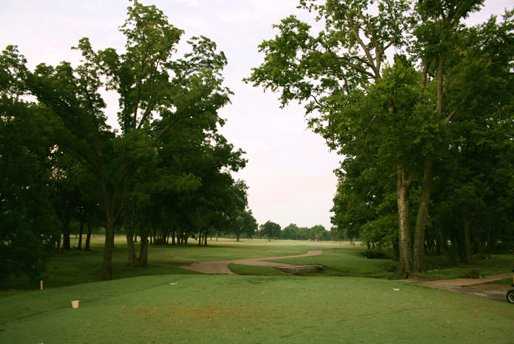 A view from a tee at Pryor Creek Golf Course