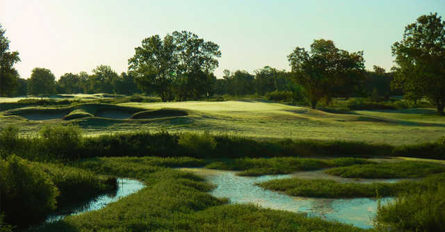 A view of the 2nd hole at Clary Fields Golf Club