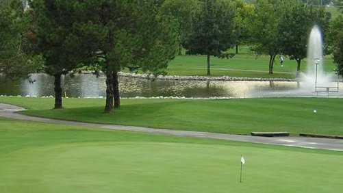 A view of green at Knolls Golf Club