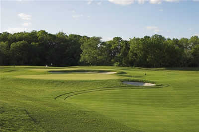 A view of the practice area from White Clay Creek Country Club at Delaware Park