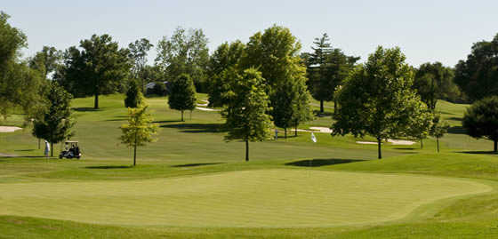 A view of a green at Holiday Hills Resort and Golf Club