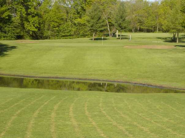 A view of the 12th hole at Lake of the Woods Golf Course