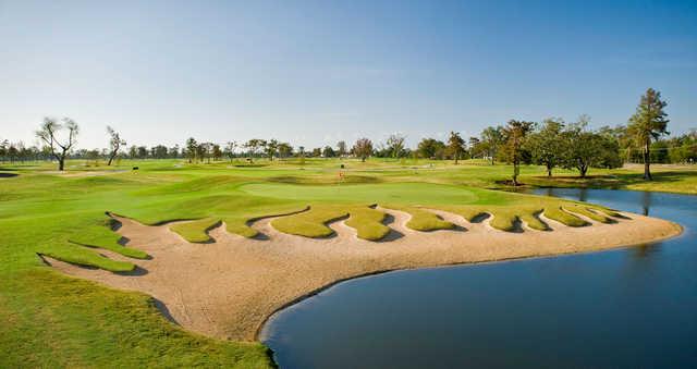 A view of the Flame Bunker at Lakewood Golf Club
