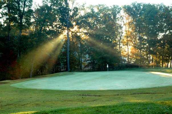 A view of the 10th green at Missouri Bluffs Golf Club