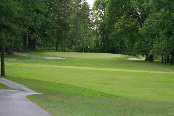 A view of the 3rd green at Chardon Lakes Golf Course