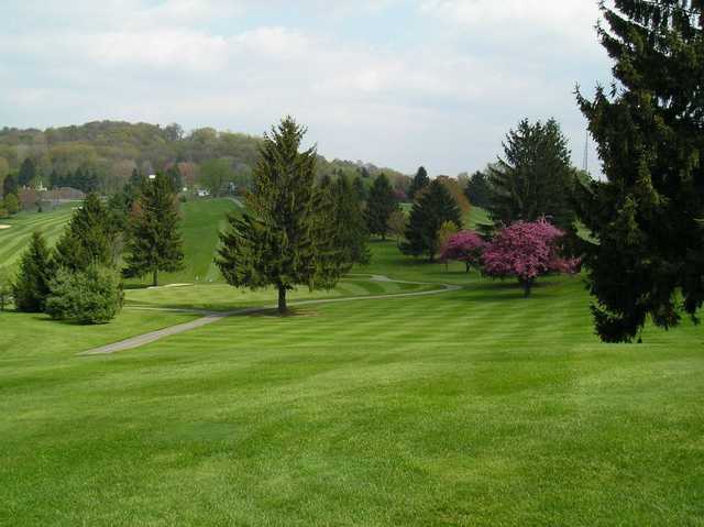 A view from a fairway at Conley Resort