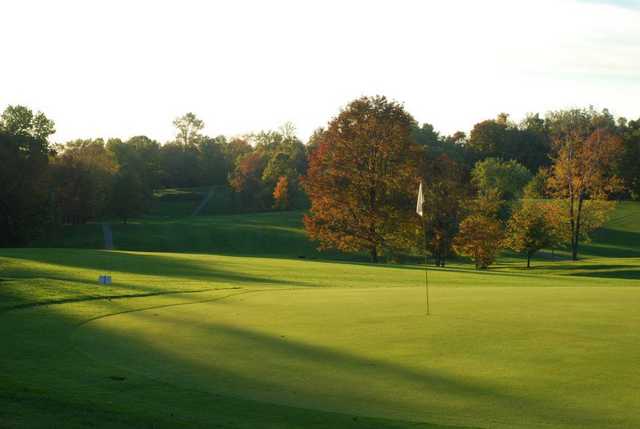 A view of the 2nd green at Hinckley Hills Golf Course