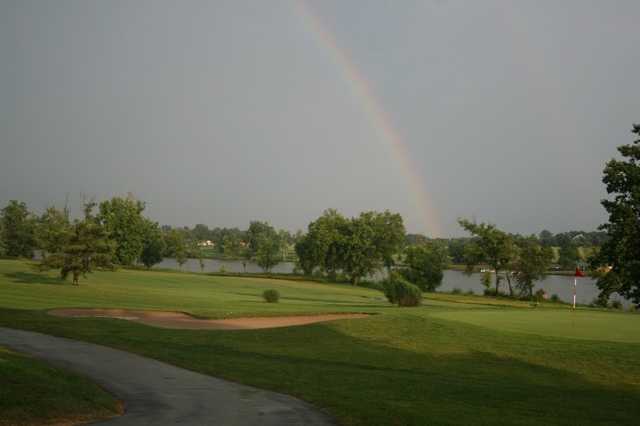 A rainbow view from Lakeside Golf Course