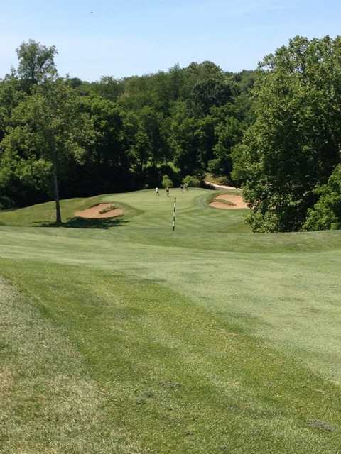 A view of the 15th green at Old Silo Golf Club