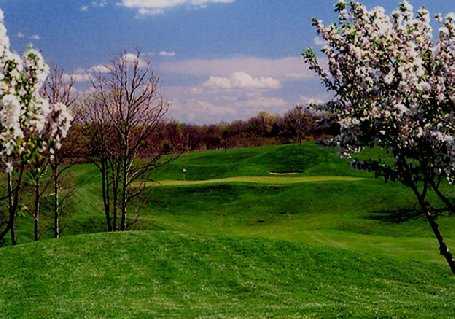 A spring view of the 14th hole at Gibson Bay Golf Course