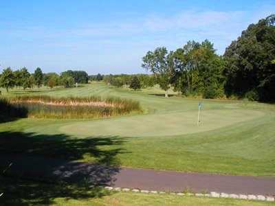A view of green #9 at Purple Hawk Country Club