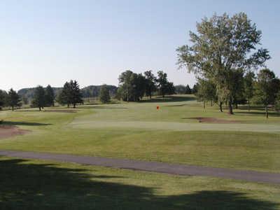 A view of the 18th green at Purple Hawk Country Club