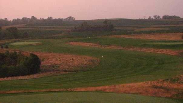 A view of the 4th hole at Executive Nine from Gopher Hills Golf Course