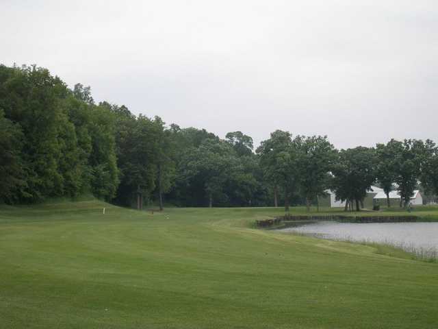 A view of fairway #2 at Eagle Trace Golf Course